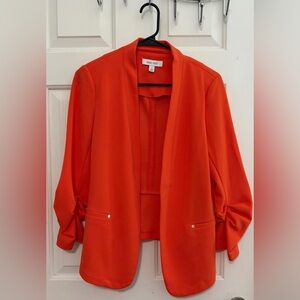 Nine West Women's Bold Orange Blazer